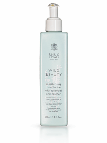 rhug wild beauty moisturising hand lotion with apricot oil & heather