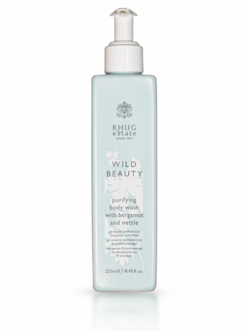rhug wild beauty purifying body wash with bergamot & nettle