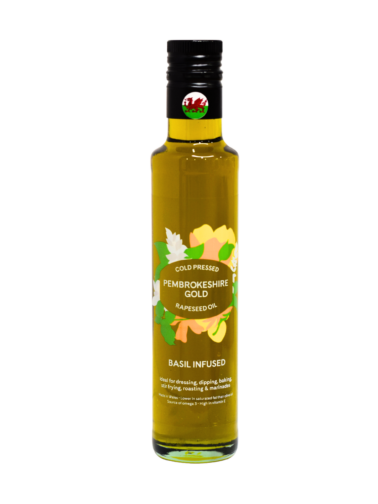 Pembrokeshire Gold Basil Infused Rapeseed Oil