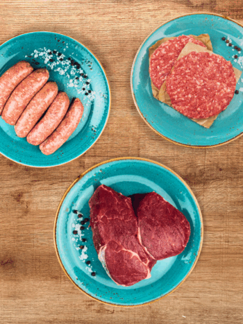 three meat bbq box – rhug estate organic selection