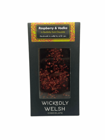 Wickedly Welsh - Raspberry and Vodka Dark Chocolate
