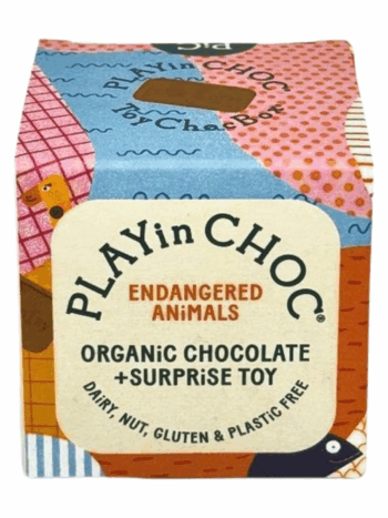 Play in Choc - Endangered animals - Organic Chocolate with Surprise Toy