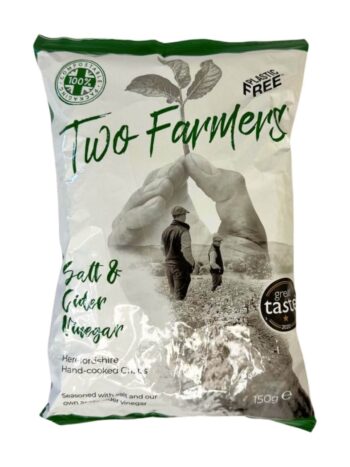 Two Farmers Salt and vinegar flavoured crisps.