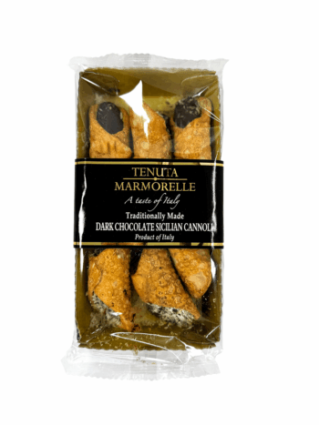 Dark Chocolate Sicilian Cannoli - Traditionally made - Tenuta Marmoralle