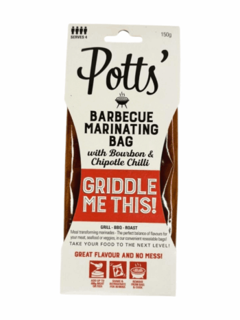 Barbecue Marinating Bag with Bourbon and Chipotle Chilli - Potts