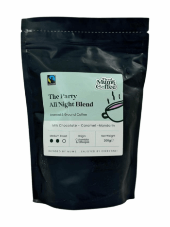 Tired Mums Coffee - The Party All Night Blend - Roasted and Ground Coffee