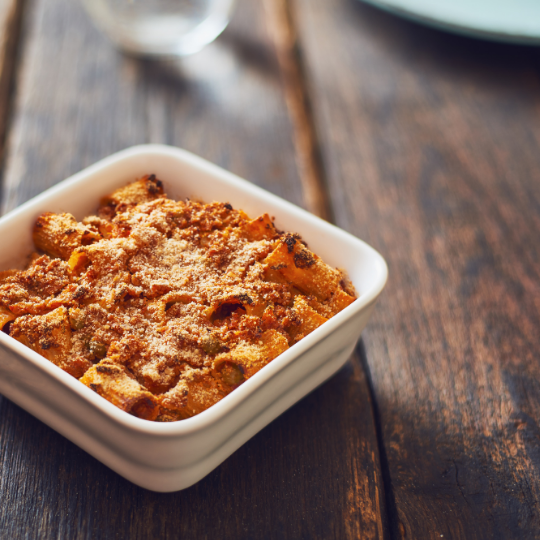 Lamb mince pasta bake